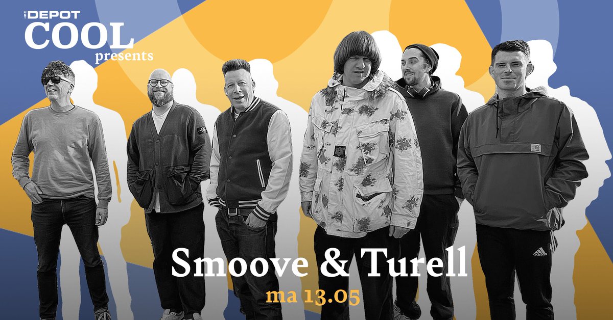 #NIEUW — COOL PRESENTS SMOOVE & TURELL op MA 13/05 Eén van de meest geliefde en ijverige bands uit het Verenigd Koninkrijk: Smoove & Turell. Verwacht je aan ongegeneerde funk met een sociaal bewuste rand. → Info & tickets via tinyurl.com/coolst-hdp