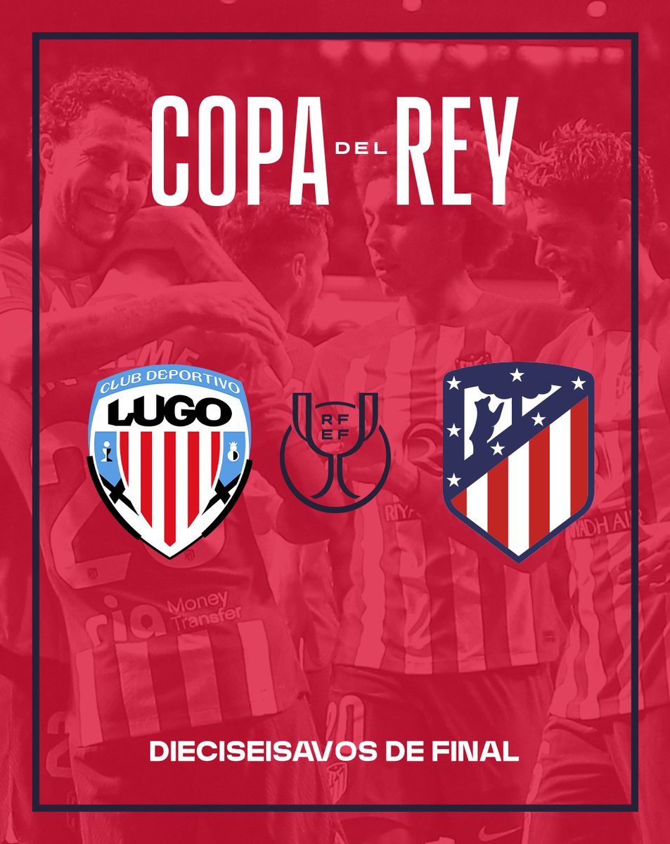 ¡Ya conocemos a nuestro rival en los dieciseisavos de final de la #CopaDelRey! 🏆 🆚 @CDeportivoLugo