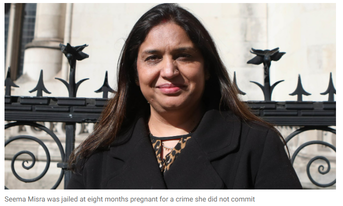 TomWitherow's tweet image. A bombshell in case of Seema Misra, who was wrongly jailed while pregnant:

Post Office lawyer Jarnail Singh was sent a report about a Horizon bug creating shortfalls at 40 branches in October 2010.

But he did not disclose it to the defence at Misra’s trial later that month.