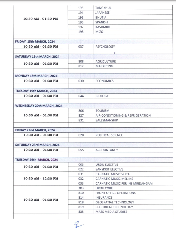 kalingatv's tweet image. CBSE releases date sheet for class 12th Board Exams. Examinations to begin from 15th February 2024.
(ANI)
#CBSEDateSheet #boardexam
