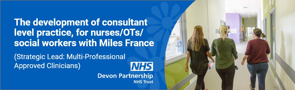 Join us tomorrow from 12pm for our free webinar on 'The development of consultant level practice, for #Nurses, #OTs and #SocialWorkers' with Miles France, Strategic Lead: Multi-Professional Approved Clinicians. Book your free place or find out more: orlo.uk/23pyl