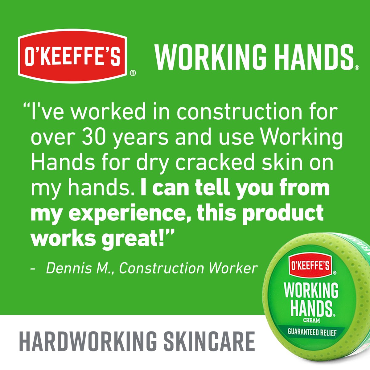 How has O'Keeffe's Working Hands helped you? Let us know here: ow.ly/lSuw50QhcLb

#okeeffes #workinghands #dryhands #hardworkingskincare #handcream