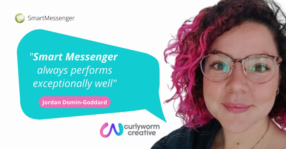 Smart Messenger (@smart_messenger) on Twitter photo 📣 "Smart Messenger's powerful analytics and reporting features provide insights that guide my data-driven decisions, optimising future campaigns." - Jordan Domin-Goddard, <a href="/CurlywormC/">Curlyworm Creative</a>
#Casestudy: ow.ly/rHpV50PuPrK
#DataDrivenMarketing 📣 "Smart Messenger's powerful analytics and reporting features provide insights that guide my data-driven decisions, optimising future campaigns." - Jordan Domin-Goddard, <a href="/CurlywormC/">Curlyworm Creative</a>
#Casestudy: ow.ly/rHpV50PuPrK
#DataDrivenMarketing