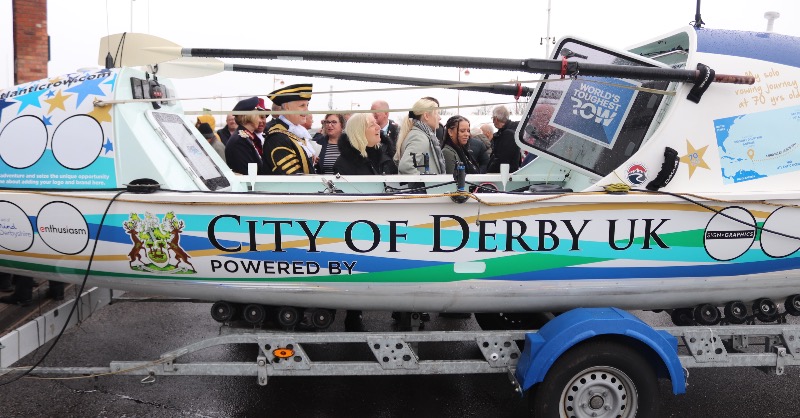 We're fully behind you Vic Handley 🖤 And so is the City of Derby; with one year to go until he takes on a HUGE challenge across the Atlantic! 🚣 Vic is a participant from our programmes, and is now raising money for us and other charities by taking on 3,000 miles of sea solo!