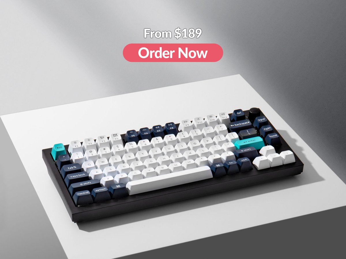 Keychron Q1 Max is now available! It features a 75% layout, 2.4 GHz wireless and Bluetooth connections, a full-metal CNC body, QMK/VIA support, PBT keycaps, upgraded acoustic foams, a double-gasket design, and more. Grab now 👉 bit.ly/41hvSo2