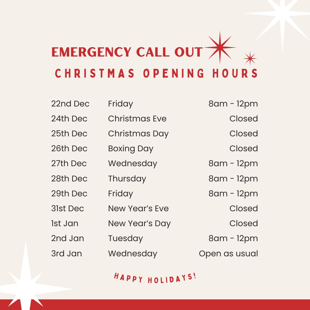 Thermal Earth (@thermalearth) on Twitter photo 📆 Closed from Friday 22nd December until Wednesday 3rd January 📆
We'll be back to our regular hours from the 3rd January 2024. For any emergency call out requirements, please contact us on: support@thermalearth.co.uk
Merry Christmas from the Thermal Earth family! 🎅 📆 Closed from Friday 22nd December until Wednesday 3rd January 📆
We'll be back to our regular hours from the 3rd January 2024. For any emergency call out requirements, please contact us on: support@thermalearth.co.uk
Merry Christmas from the Thermal Earth family! 🎅