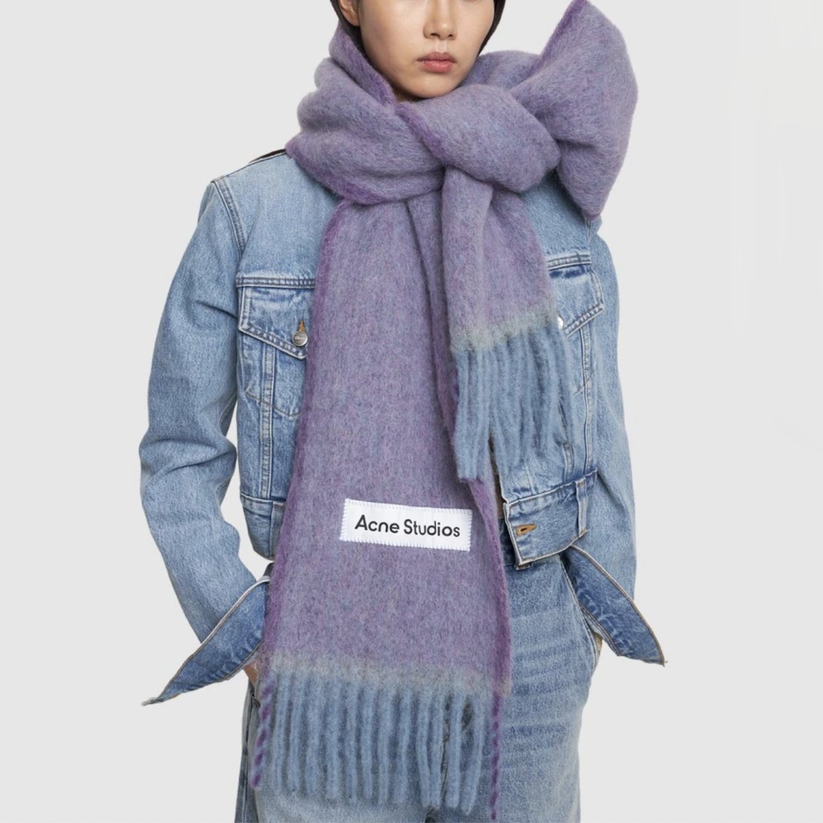 Acne Studios マフラー ライトパープル ラベンダー 三宅健 さんファッション】 🆕12/12更新 Instagram / 三宅健さん着用