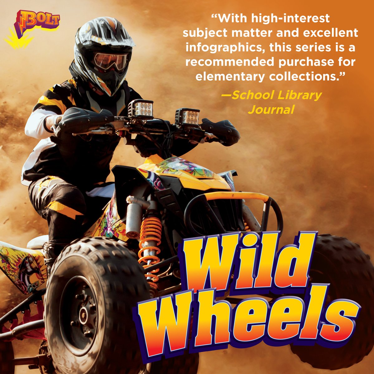 Engage struggling and reluctant readers with a topic they love! @sljournal

Wild Wheels blackrabbitbooks.com/collections/wi…

#bookreview #highinterestbooks #vehicles #transportation #BlackRabbitBooks