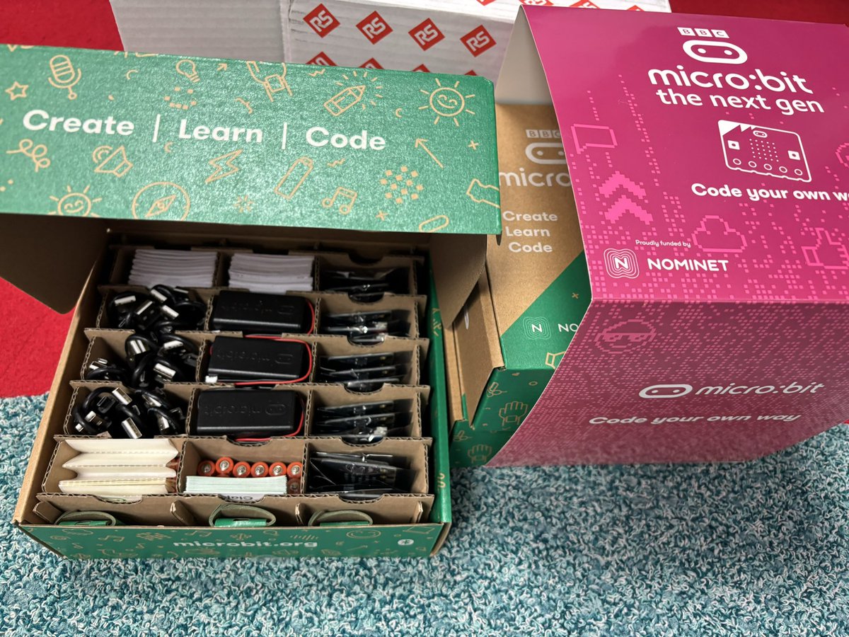 Early Christmas present delivery! Thanks @nominet @BBC_Teach @microbit_edu Register by 18th Dec for your 30 free micro:bits microbit.org/thenextgen-reg… #microbits #computing