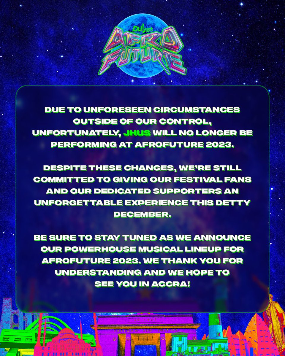 Please take a moment to read the above statement from AfroFuture.