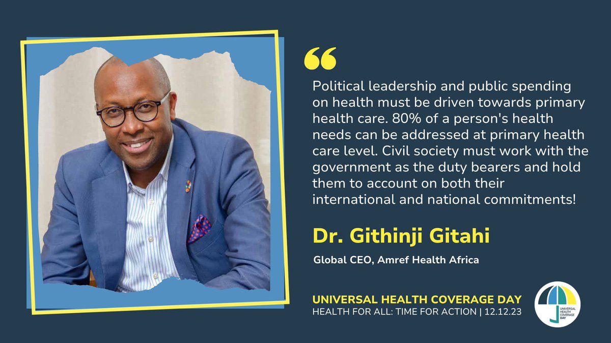 daktari1's tweet photo. Commitments without action are just historical statements!
Governments need to walk the difficult path of execution ensuring equitable access to quality health services, and especially Primary Health Services while having UHC policies that deliberately protect the poor FIRST
That’s Pro-Poor UHC!
This needs choices on an evidence based Health Benefit package (you can’t afford everything), who is included (start with the poorest) and use public financing (it’s the most equitable)
It’s a journey but START and then protect it through legislation and compacts with the people.
Hopeful #UHCDay to you all
@UHC_Day @UHC2030 @Amref_Worldwide