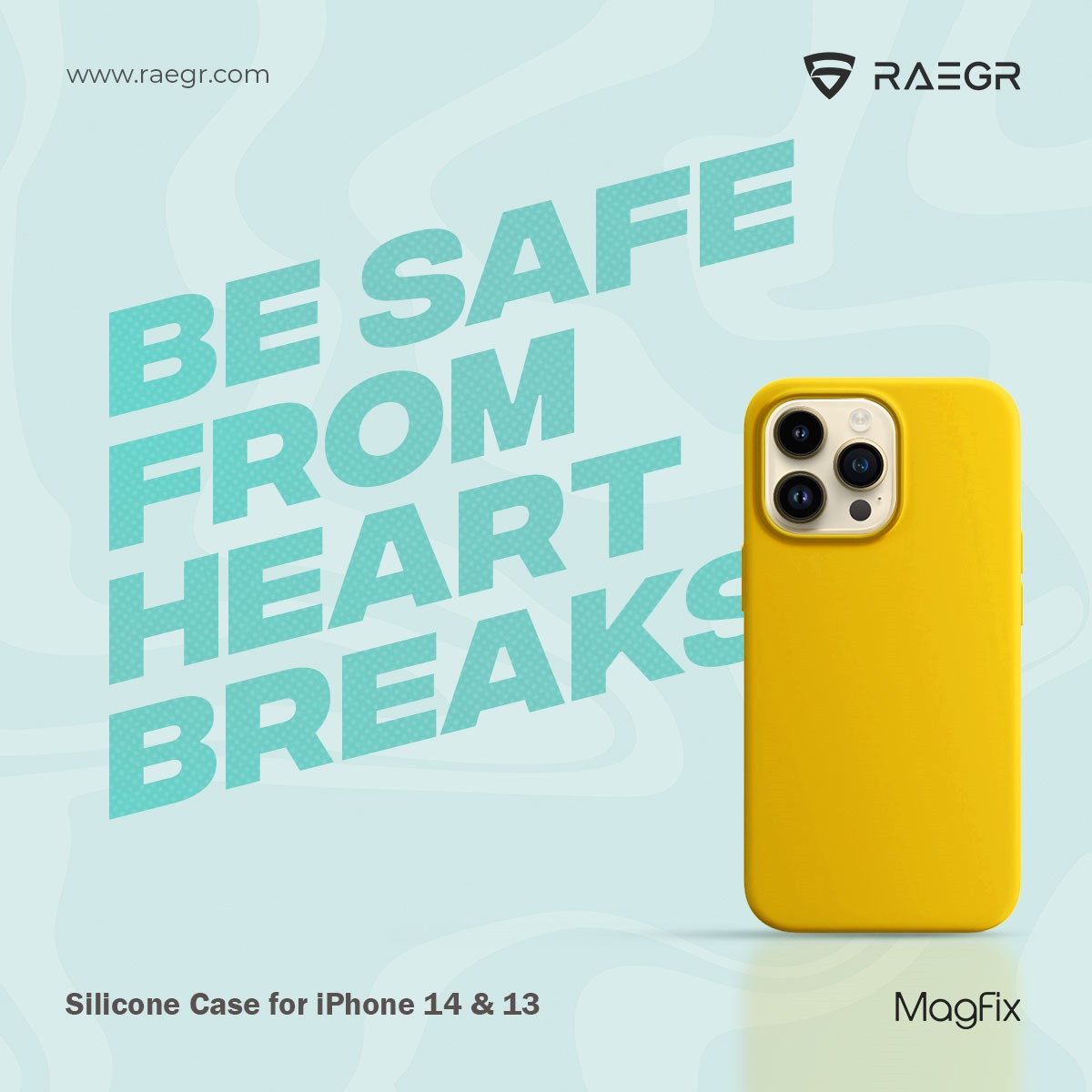 Avoid helplessness—keep it safe from drops, bumps, and tumbles with the RAEGR MagFix Silicone Case. 

Buy Now!
Raegr:postly.app/3LJv
Tekkitake:postly.app/3LJw
Amazon:postly.app/3LJy

#RAEGR #MagFix #iPhone14Case