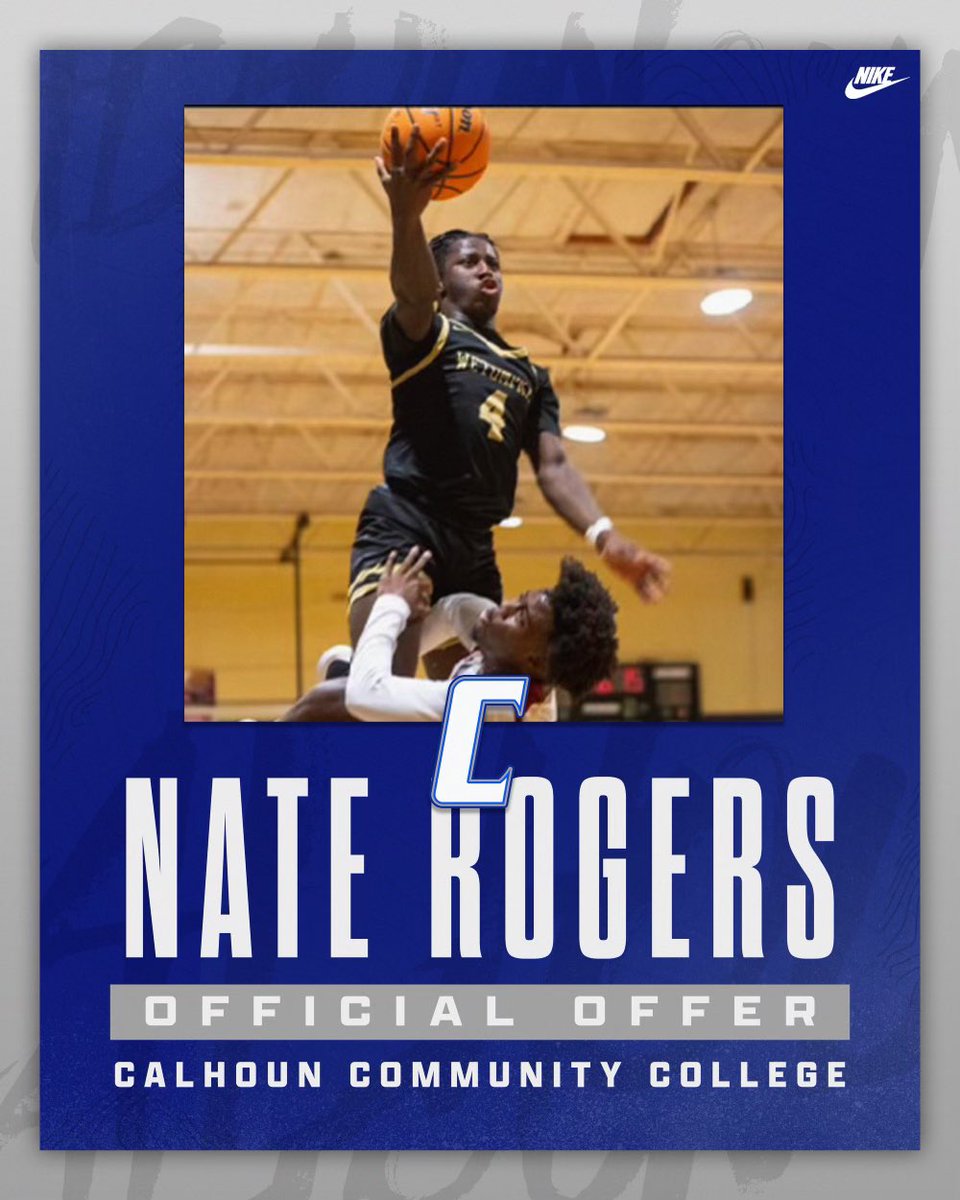 Nate Rogers🚨 (@wristtapewondey) on Twitter photo #AG2G Blessed to receive an offer from Calhoun Community College 🏀🙏🏾 <a href="/warhawkmbb/">Calhoun CC Men's Basketball</a> #AG2G Blessed to receive an offer from Calhoun Community College 🏀🙏🏾 <a href="/warhawkmbb/">Calhoun CC Men's Basketball</a>