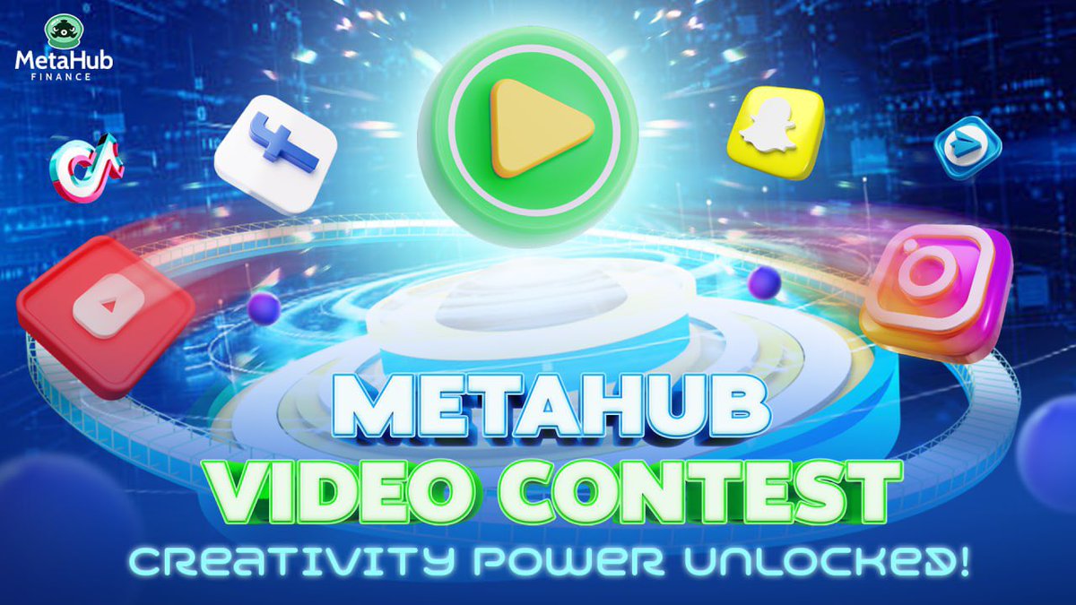 #MetaHub Video Contest is in full swing

Timeline: 1:00 PM UTC 20 Nov, 2023 - 1:00 PM UTC 20 Dec, 2023. 
Awards: up to 10,000 USDT!  

Join here news.metahub.finance/metahub-video-… 

#Metahub #Web3 #AI #Affiliate #DAC #TasktoEarn #Videocontest