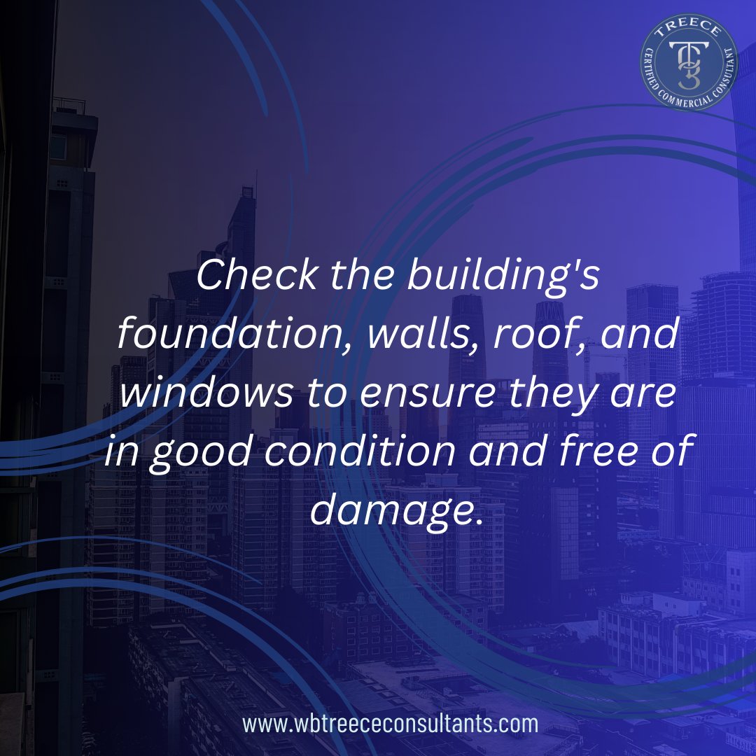 This step ensures that these structural components are in good condition and free of damage.

By assessing the integrity of these elements, potential issues or risks can be identified early on.

#wbtc3 #campusassetadvisors
#CommercialPropertyInspection
#CommercialRealEstate