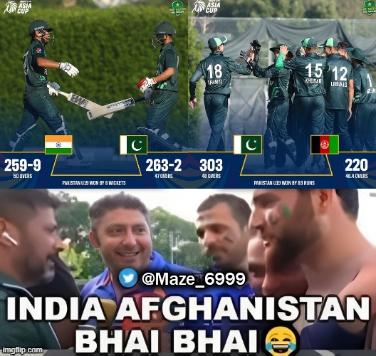 Another Moment for India-Afghanistan Bhai Bhai😂😂
#PAKvAFG