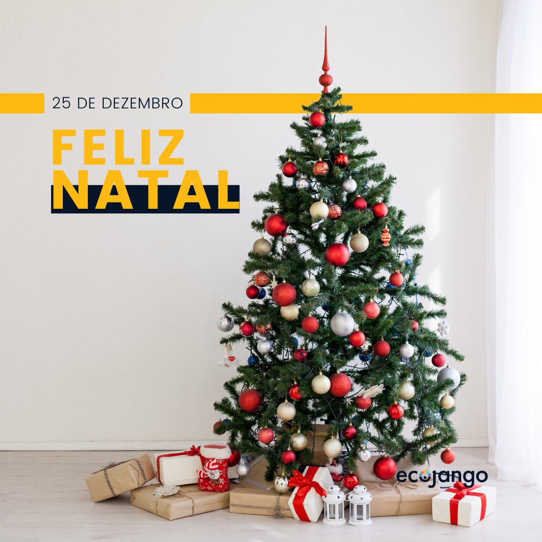 EcoJango's tweet photo. A Ecojango deseja-lhe um FELIZ NATAL.

O Natal é uma data muito especial, ela é marcada pela celebração da união e do amor entre as pessoas. No entanto, é também uma época em que se gera uma grande quantidade de resíduos, que pode causar impactos significativos ao meio ambiente. https://t.co/a09bpdnsFX