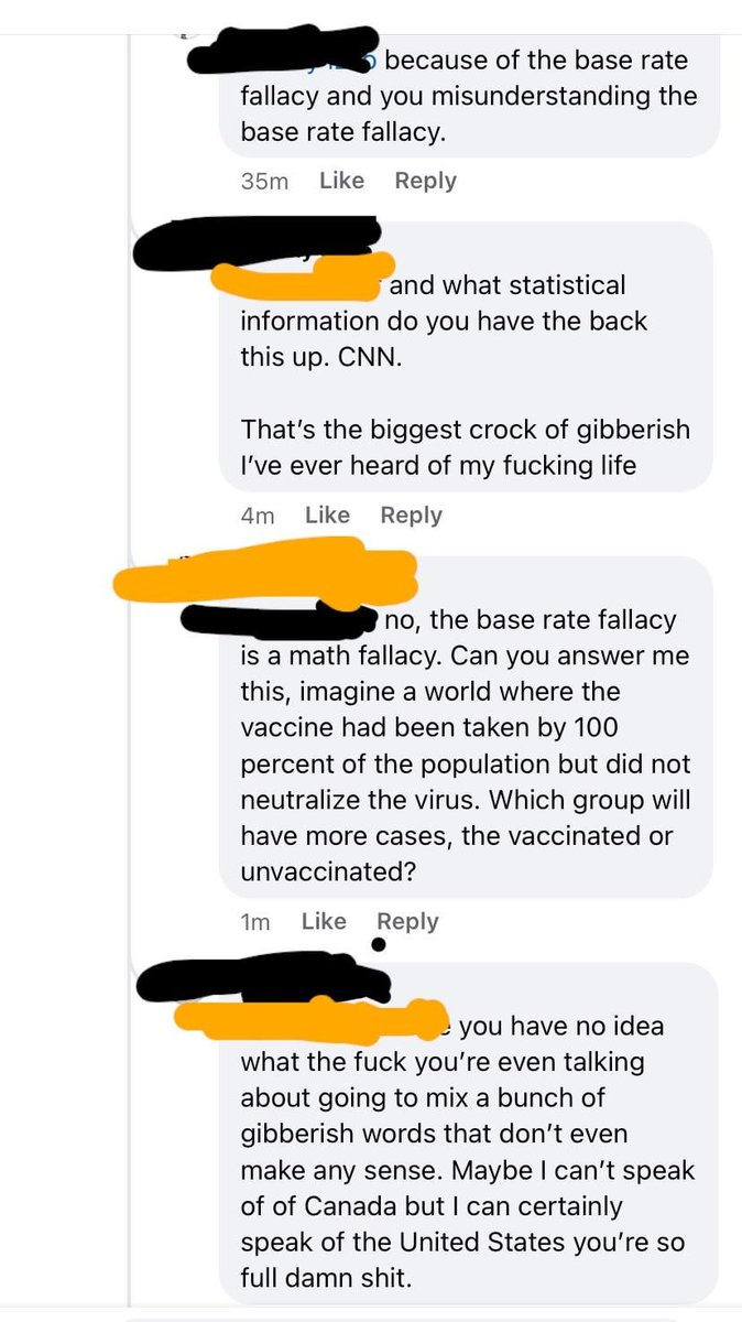 FBScienceSub's tweet image. &quot;Away with your numbers gobeldygook! Tempt me not, maths wizard!&quot;

#FacebookScience #Covidiots #BaseRateFallacy