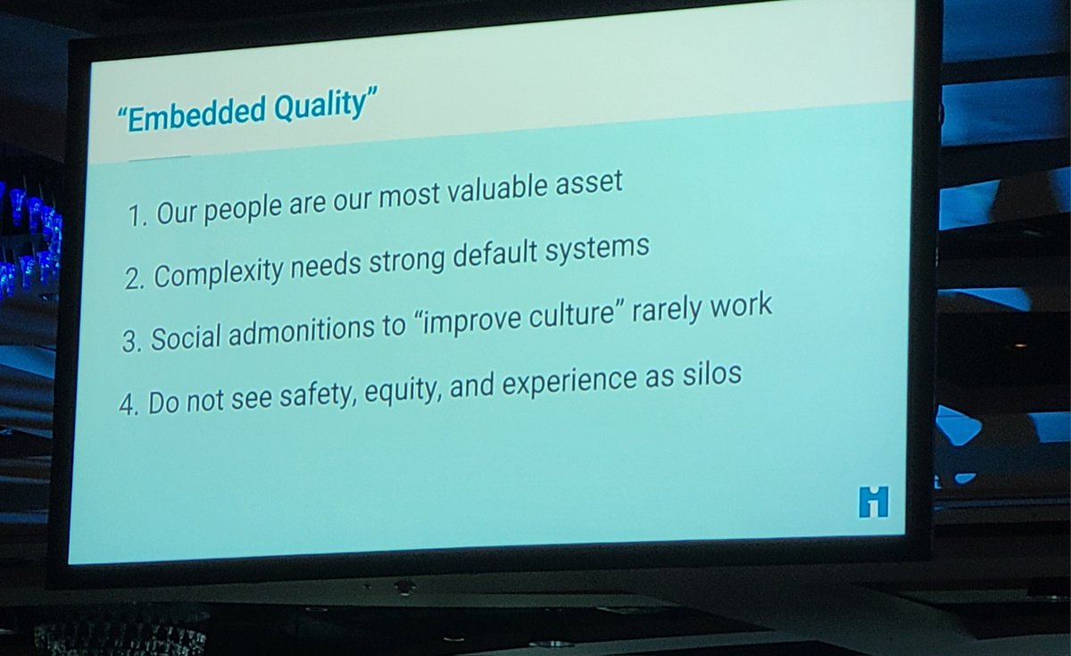 Amazing keynote this morning by @KedarMate at the 2023 #IHIForum:
The importance of authenticity 
Reconnect to our purpose
Create systems with quality embedded
The operating system then fades into the background with the excellence of the human-to-human interaction coming forward