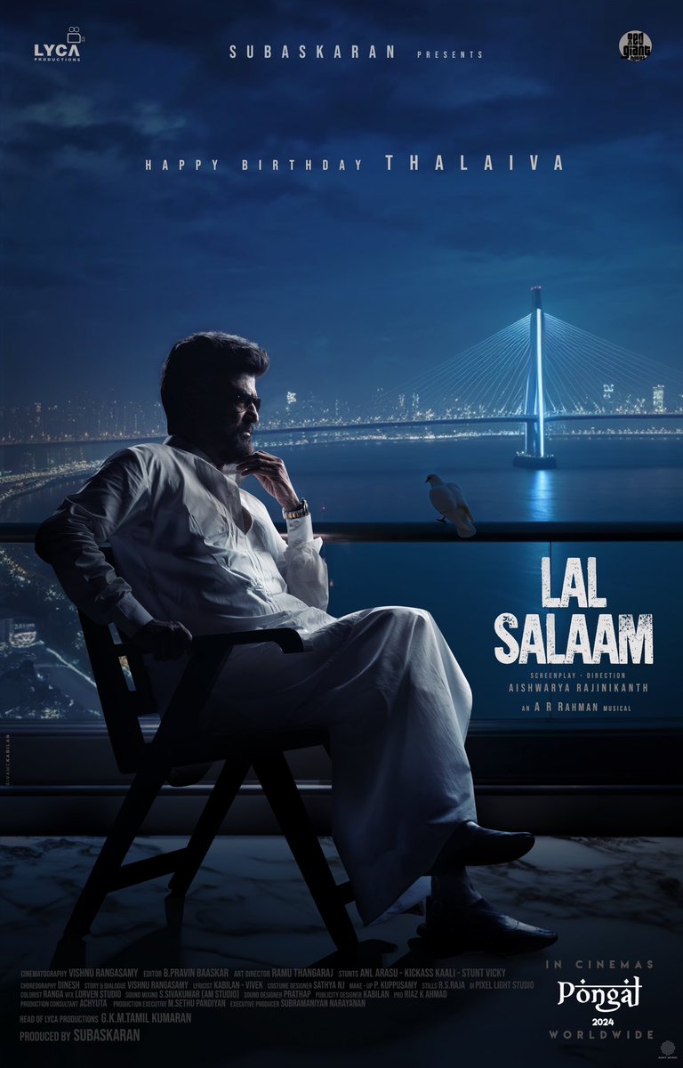 Mass machine and most magnetic magnificence of a man! Happy birthday APPA ! Here’s my humble tribute on this day from #lycaproductions @arrahman sir and us a team of underdogs 😇🧡🙏🏼🌟 youtu.be/vL15-DjhDsw?si… #LalSalaam