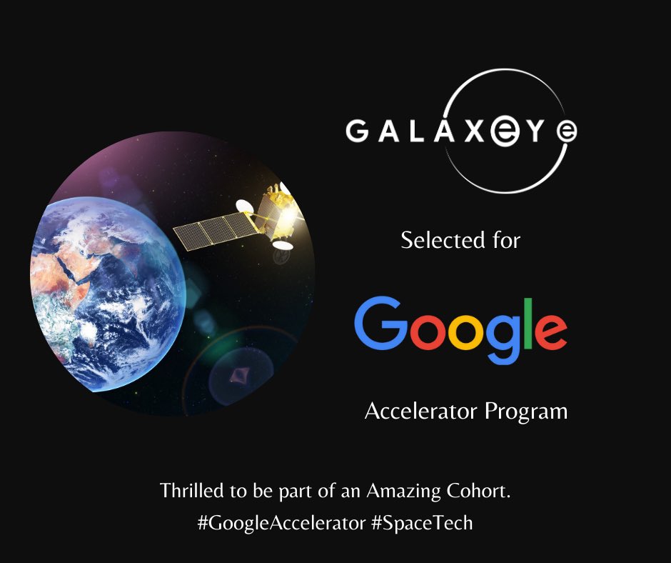 GalaxEye is honored to be chosen for the @GoogleStartups accelerator program. We're immensely grateful to Google for this incredible opportunity. This accelerator will fuel our mission to drive innovation
#GoogleAI #GalaxEye #StartupAccelerator