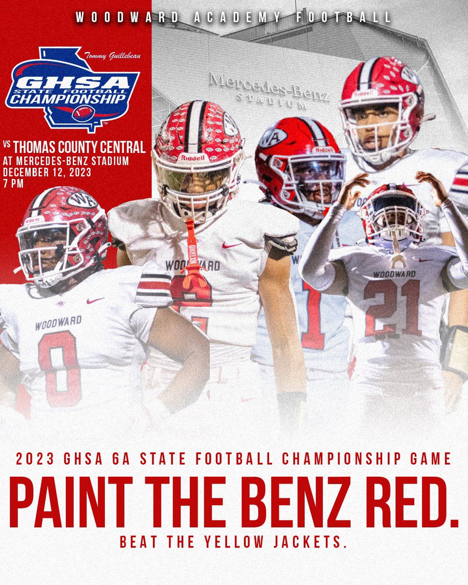 Woodward Academy Football_Georgia (@waacademyfb) on Twitter photo Bus Send off 4:30
Game Time 7pm
Be in the building or tune in to <a href="/GPBsports/">GPB Sports</a>
Tickets are available gofan.co/event/1225546?… Bus Send off 4:30
Game Time 7pm
Be in the building or tune in to <a href="/GPBsports/">GPB Sports</a>
Tickets are available gofan.co/event/1225546?…