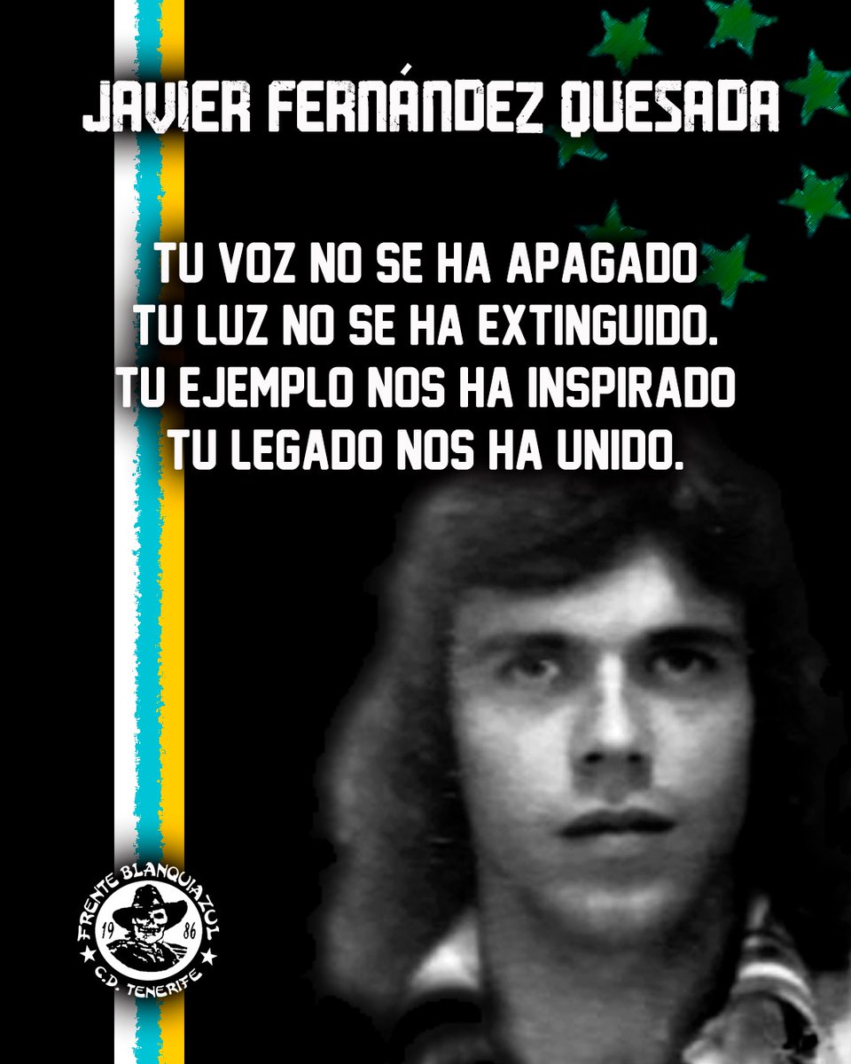 Seguimos honrando tu legado, así como tú honraste nuestra lucha. Javier Fernández Quesada, asesinado por la Guardia Civil durante una protesta estudiantil, sigues entre nosotros.