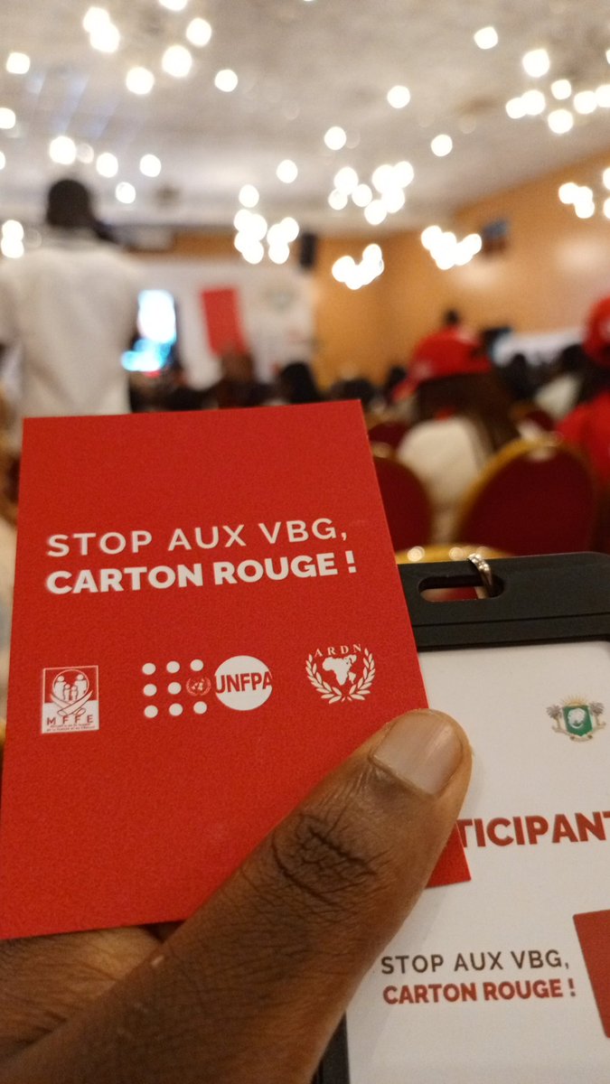 #StopVBG #CartonRouge
La 1ere dame et le 1er Ministre de la @Presidenceci et du @Gouvci seront avec nous pour marquer leurs différents engagements dans cette lutte. 

#jeunesblogueursci 
@JBlogueursCi