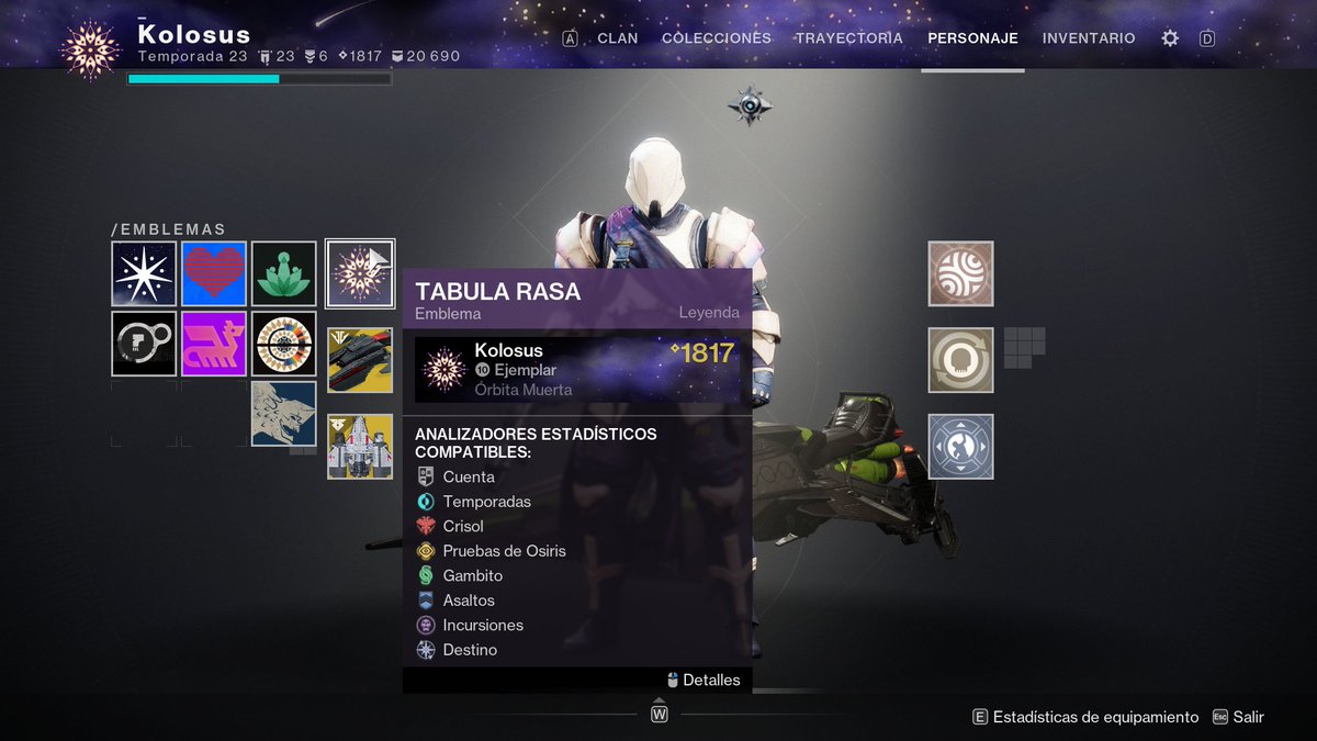 Kolosus_'s tweet image. ⭐️SORTEO #Destiny2⭐️

🎁X3 Emblemas &apos;Tabula Rasa&apos;

 💠Sigue a @destinygamees &amp;amp; @Kolosus_ 
 💠❤️Like &amp;amp; RT🔁

🏁Termina el 19/12

Gracias a @Bungie y @destinygamees por los emblemas ¡¡Buena suerte!!