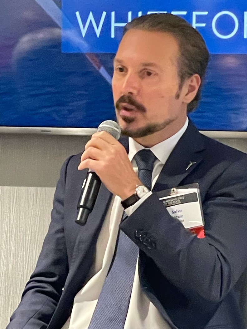 USWindInc's tweet photo. We were thrilled to participate in this year’s #StateofthePorts on the “Harnessing Maryland’s Wind Energy Opportunities” panel w/ @whitefordlaw, @jsconnor, &amp; @oceanticnetwork. Great to see #offshorewind and MD ports get so much love! https://t.co/U3LFT0K05G