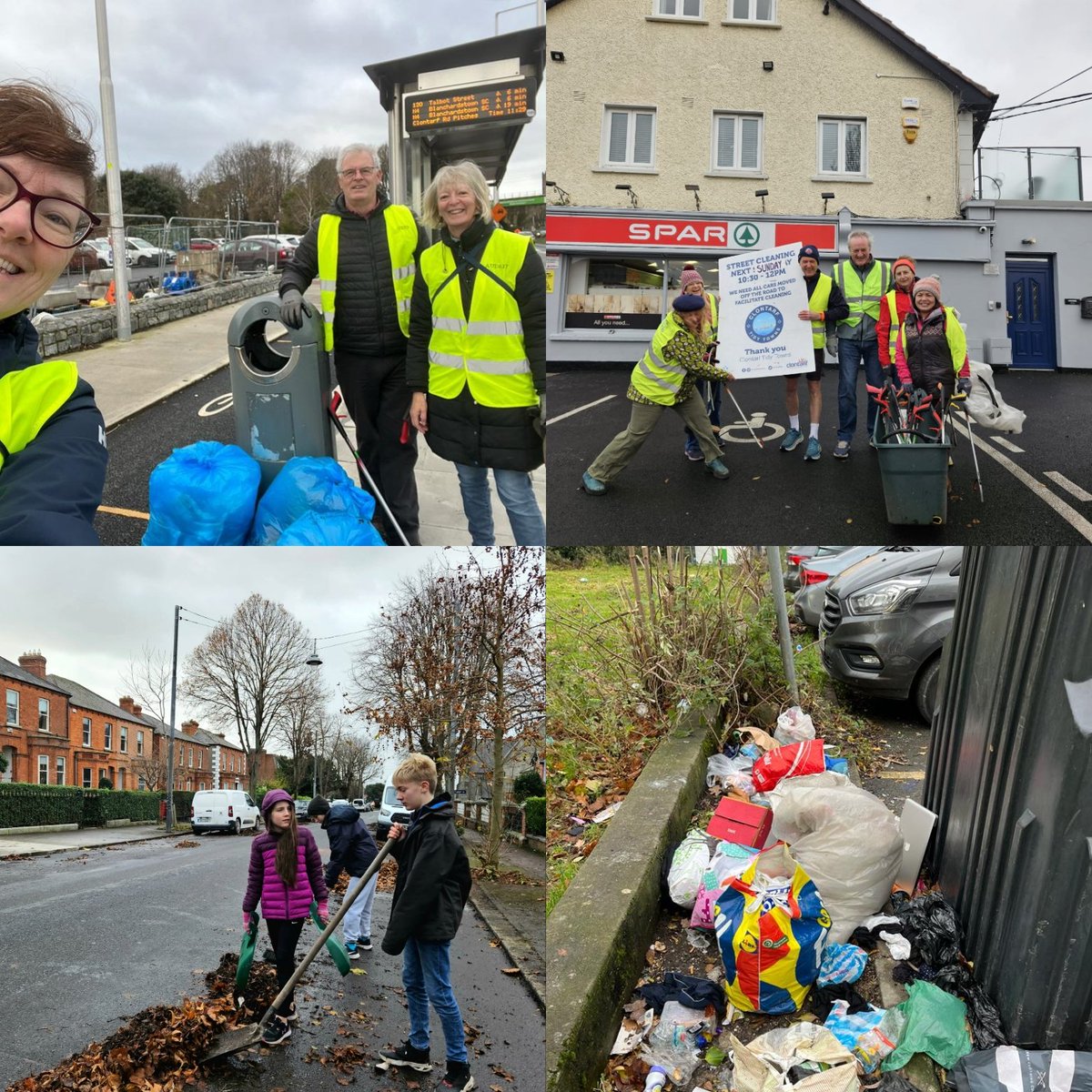 Super work from our #TidyTowns volunteers and local residents with some street cleans over the weekend to #KeepClontarfTidy. Thanks @DCCclontarf @DubCityEnviro for their support. Unfortunately continued illegal dumping at Clontarf Rd bottle banks