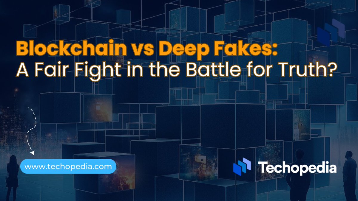 techopedia's tweet image. While blockchain cannot separate fact from fiction, it can provide a means to quickly determine if a piece of content is a faithful copy of its original.
Learn more: mtr.cool/xplwkgovst

#Blockchain #DeepFakeBattle #ContentVerification #FactOrFiction #TechEthics