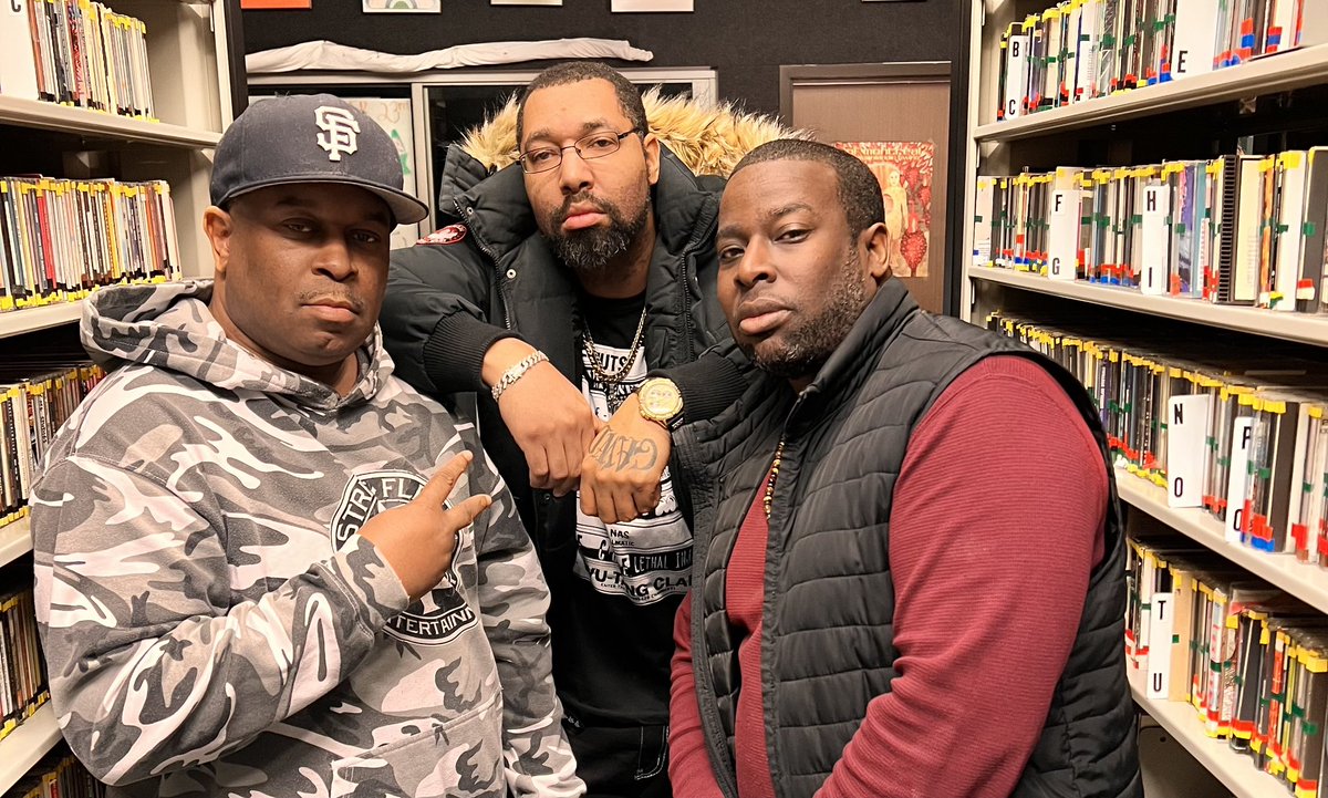Ya’ll better respect the cornerstones of #nchiphop 🫡
Mad love to <a href="/deejaysamps/">DeeJay Samps</a> and <a href="/soulkontrolshow/">DeeJay Miz/Mizchif</a> (Word 2 Miz..) of <a href="/wxdu/">WXDU durham</a> for building with the @stalloneandweathers network. It’s only right that this was the first stop on our promo run. Interview coming soon.