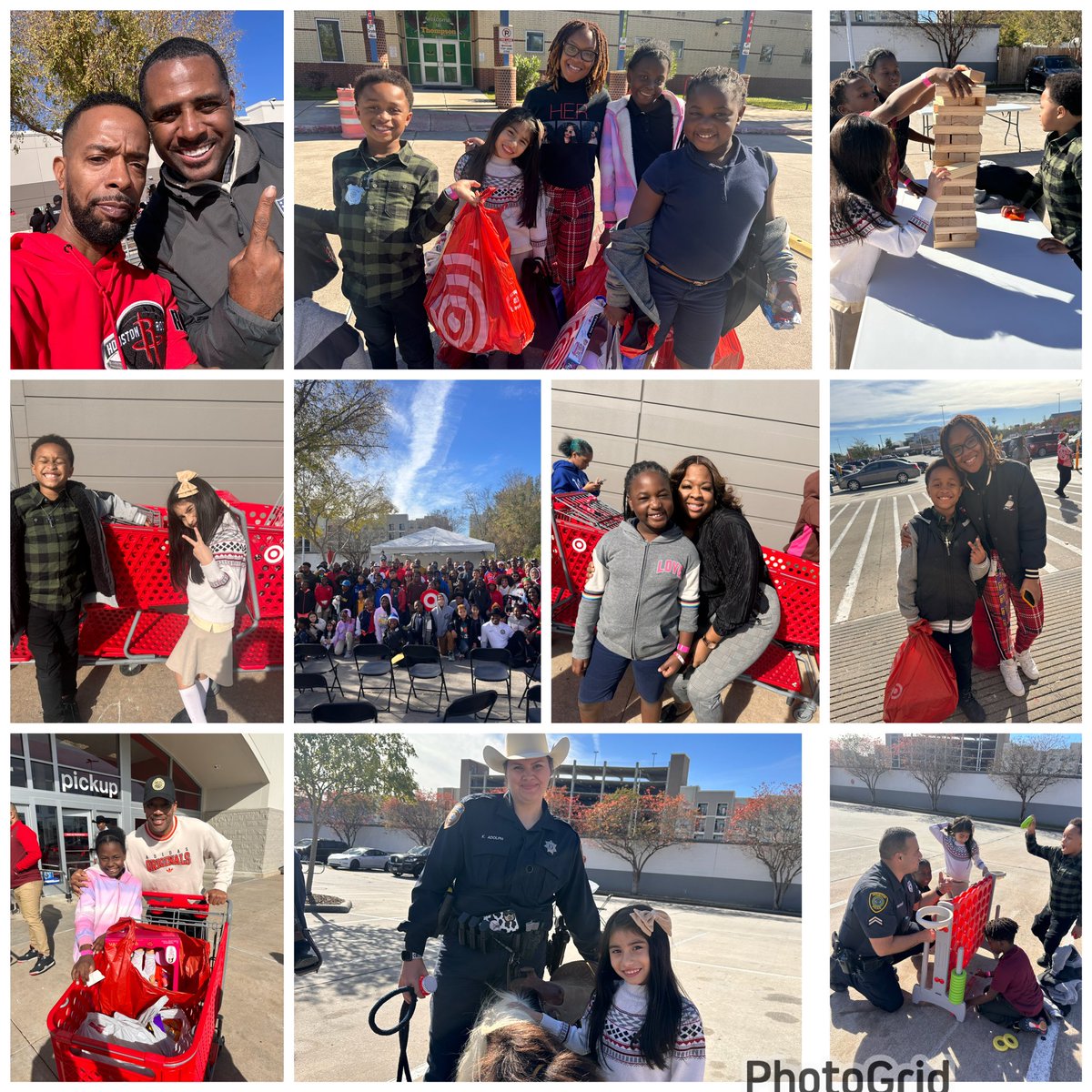 Thanks to <a href="/Target/">Target</a> <a href="/NFLPA/">NFLPA</a> <a href="/trillburgers/">trillburgers 🍔</a> <a href="/houstonpolice/">Houston Police</a> <a href="/WrapBigg/">C. WRAPs THOMPSON</a> for blessing our <a href="/Thompsonhisd/">Ruby L. Thompson ES</a> students with gifts 🎁 <a href="/brame_manuel/">Erica Brame-Manuel</a> @HisdSouth <a href="/houstonisd/">Houston ISD</a> #shopwithacop #shopwithajock #MerryChristmas2023