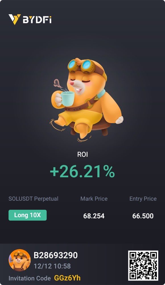 Day 3 Degen Trading:

- Placed stink bids for $SOL $66.50 and $ETH $2155

- $SOL bids hit 

Taking good probability trades only.