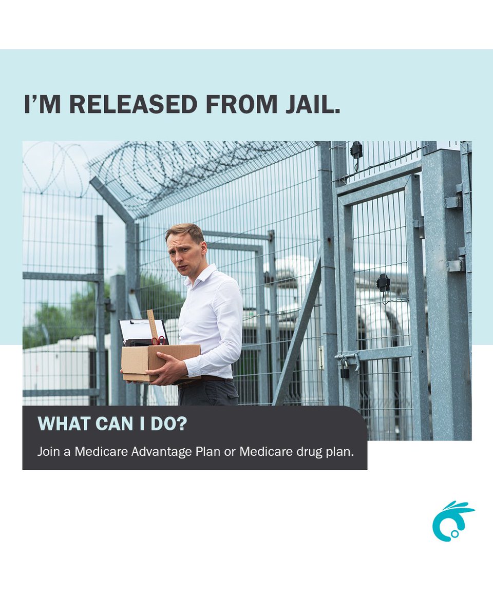 Just released from jail and wondering what's next? Consider enrolling in a Medicare Advantage Plan or Medicare drug plan to take a positive step forward. 

#InclusiveInsuranceAgency #Medicare  #HealthInsurance #NYStateofHealth #wellnessjourney #MedicareOptions