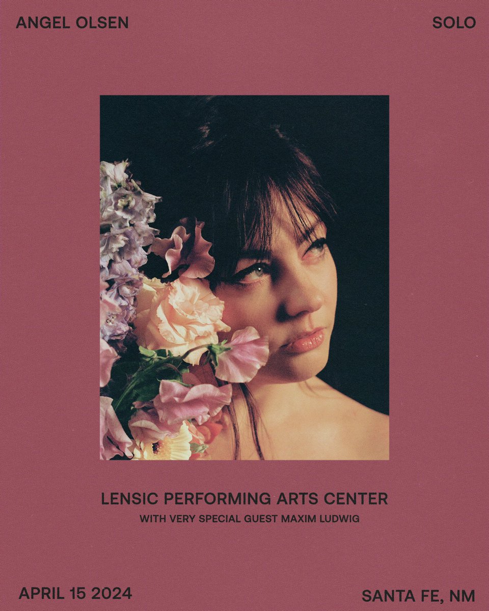 Santa Fe I am so excited to be visiting and playing here again. I have many fond memories !! What a magical place 🌹 Performing solo With a certain special guest, Maxim Ludwig! April 15, 2024 Tickets On Sale Friday