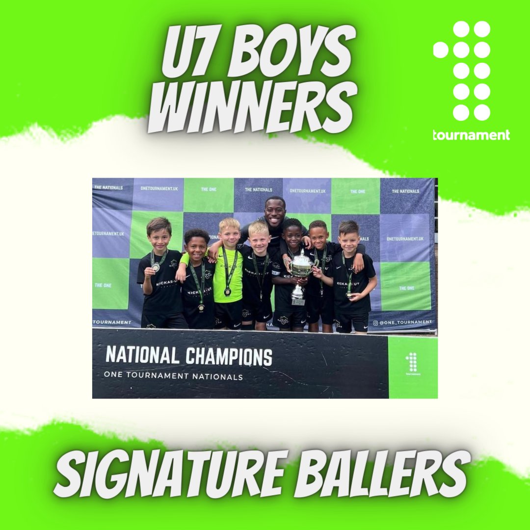 Signature Ballers had a fantastic group stage, finishing 3rd. They won their semi and went on to play unbeaten Top Ballers in the final, which they won 1-0! @signatureballers #boysfootball #grassrootsfootball #football #tournament #kidsfootball #youthfootball