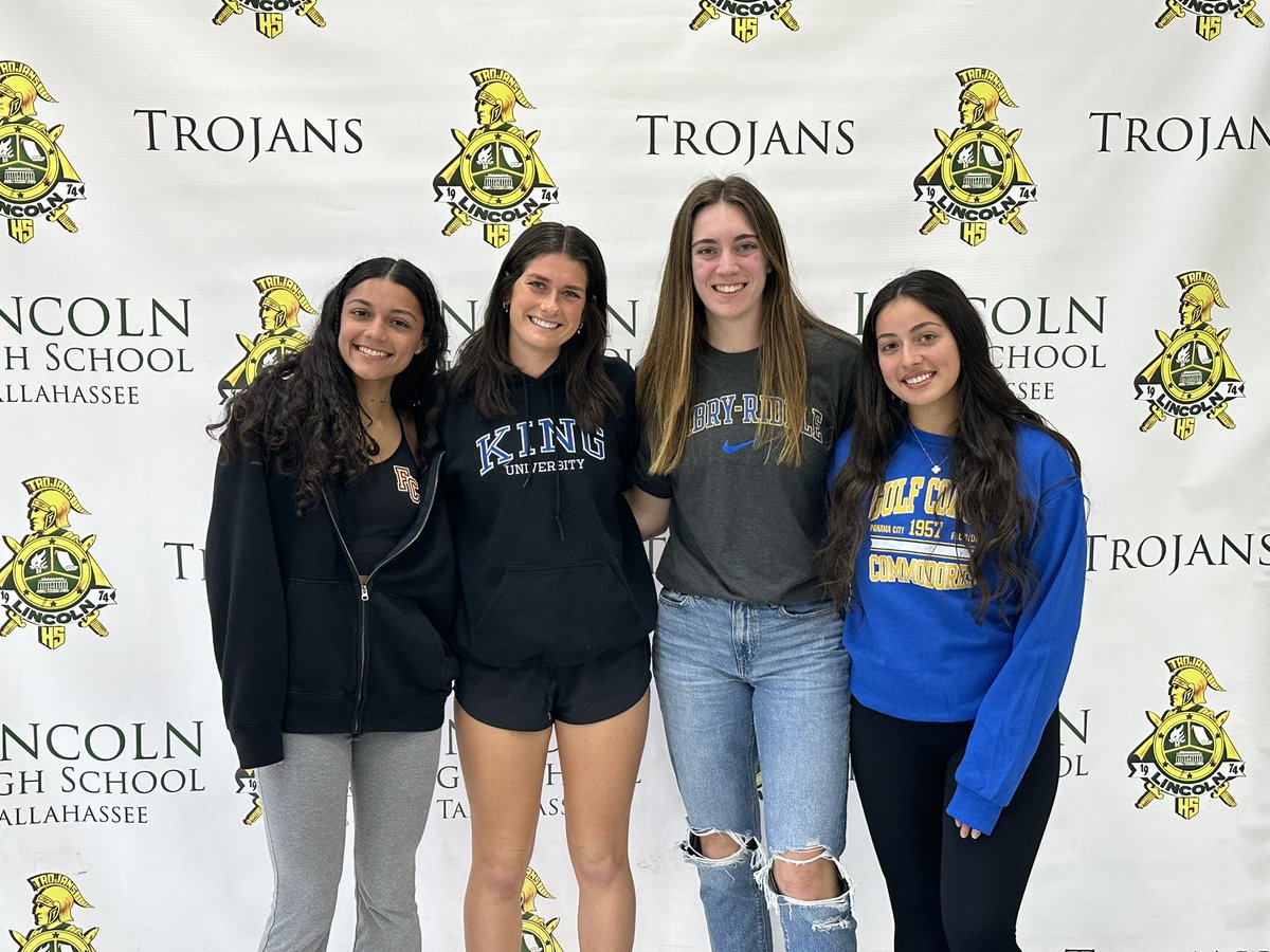 So proud of our Trojans! Good luck to you all in your collegiate careers! #girlpower