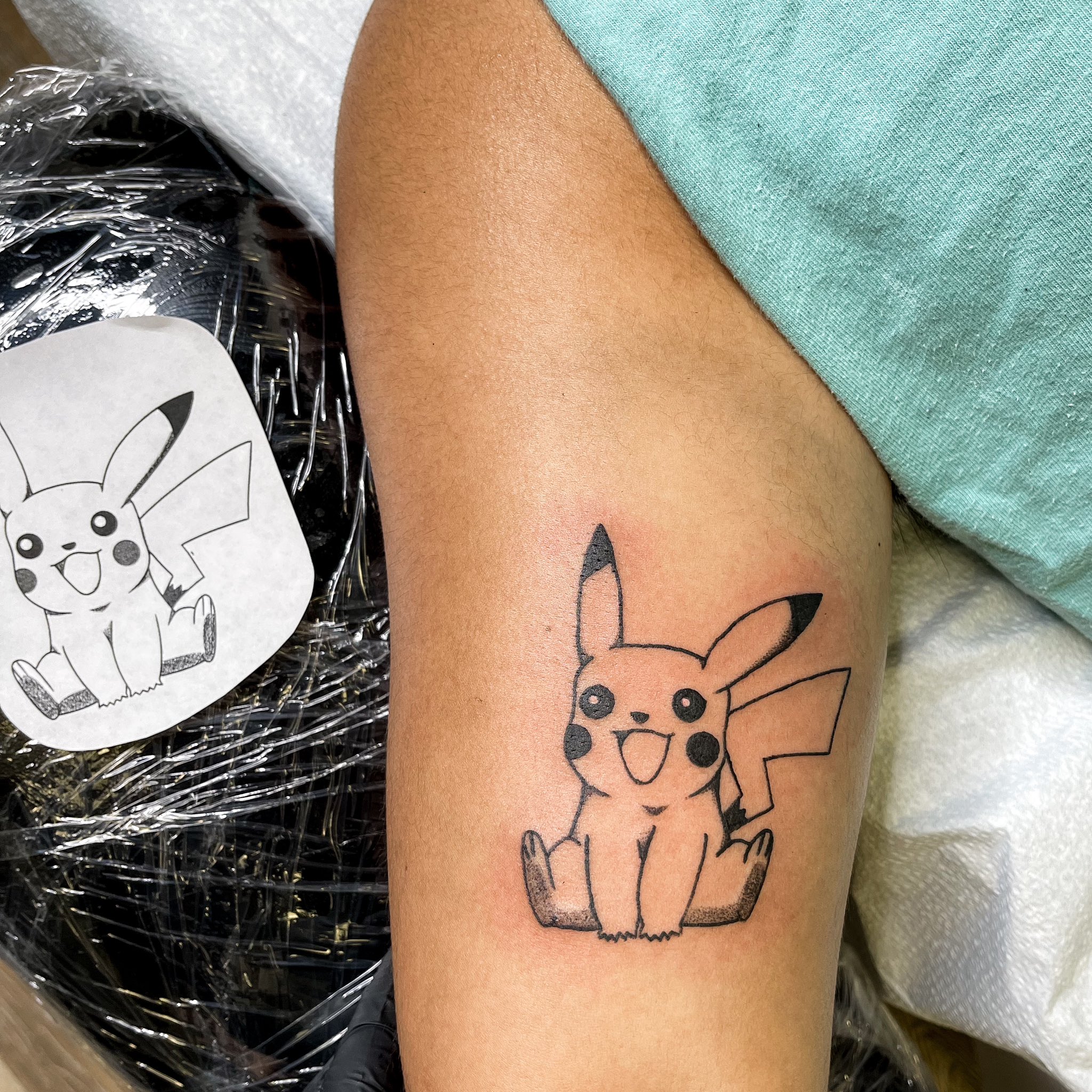 Surprised Pikachu | Pikachu tattoo, Pokemon tattoo, Small tattoos