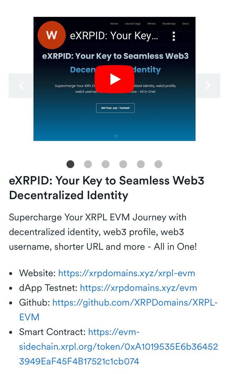 xrpdomain's tweet image. 🌟 Dive into the NEW HORIZON Hackathon gallery now open!

🚀Check out our project: &quot;eXRPID: Your Key to Seamless Web3 Decentralized Identity&quot; at newwhorizon.devpost.com/project-gallery

⏳Save the date! Winners revealed on December 22, 2023, at 12pm PT. 🏆 #NewHorizon #ProjectGallery @Peersyst…