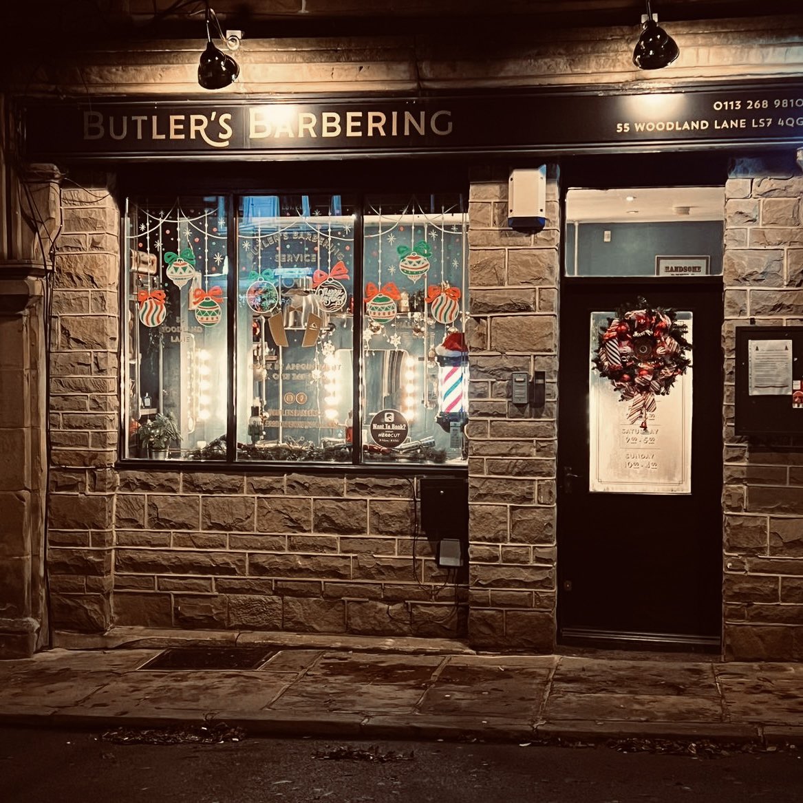 The last day of our 12 Days of Christmas Living Advent Calendar and last but not least some lovely festive cheer from the team at Butler’s Barbers #chapelallerton #community #christmas