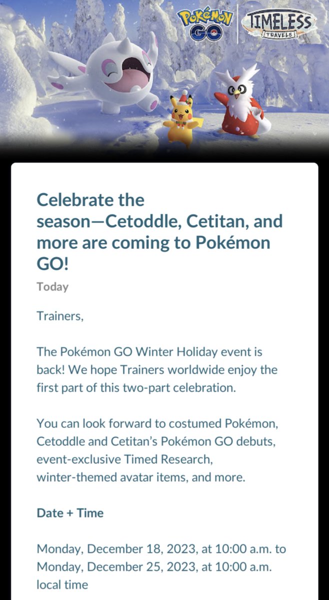 Celebrate the season—Cetoddle, Cetitan, and more are coming to