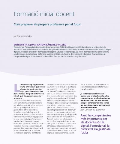 Joan-Anton Sánchez (@joan_a_sanchez) on Twitter photo Ja ha sortit l'entrevista que em van fer per la revista Diàlegs impulseducacio.org/docents-amb-ef… @EsbrinaRecerca <a href="/EducacioUB/">Facultat Educació UB</a> Ja ha sortit l'entrevista que em van fer per la revista Diàlegs impulseducacio.org/docents-amb-ef… @EsbrinaRecerca <a href="/EducacioUB/">Facultat Educació UB</a>