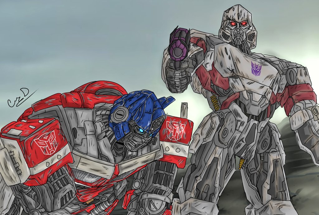 I would have waited an eternity for this... 
. 
. 
#Transformers #maccadam #OptimusPrime #Megatron #Transformersfanart #TransformersRiseOfTheBeast #TransformersONE #Hasbro #TransformersG1 #Fanart #G1