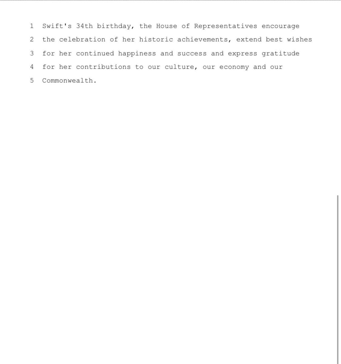 RepBorowicz's tweet photo. PA. DEM. CONTROLLED STATE GOVERNMENT COMMITTEE voted out HR 282 today which is to make 2023 the ”Taylor Swift Era” in Pennsylvania.
WHAT A JOKE.
IS THIS REAL LIFE?
This is the Democrat Party. https://t.co/lEiaiQhyGH