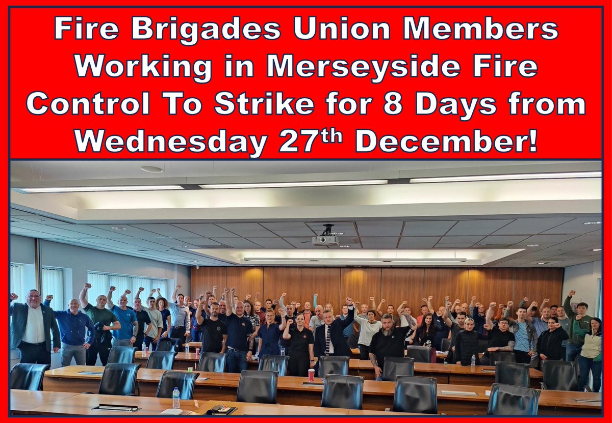 <a href="/fbumerseyside/">FBU Merseyside</a> members to take strike action following long running dispute. These issues can be resolved, we'd urge <a href="/MerseyFire/">Mersey Fire</a> to reach agreement &amp; avert the 1st local strike since 2006. <a href="/KimJohnsonMP/">Kim Johnson</a> <a href="/PaulaBarkerMP/">Paula Barker</a> <a href="/MGreenwoodWW/">Margaret Greenwood</a> <a href="/IanByrneMP/">lan Byrne MP</a> <a href="/MetroMayorSteve/">Steve Rotheram</a> <a href="/MickWhitleyMP/">Mick Whitley</a>