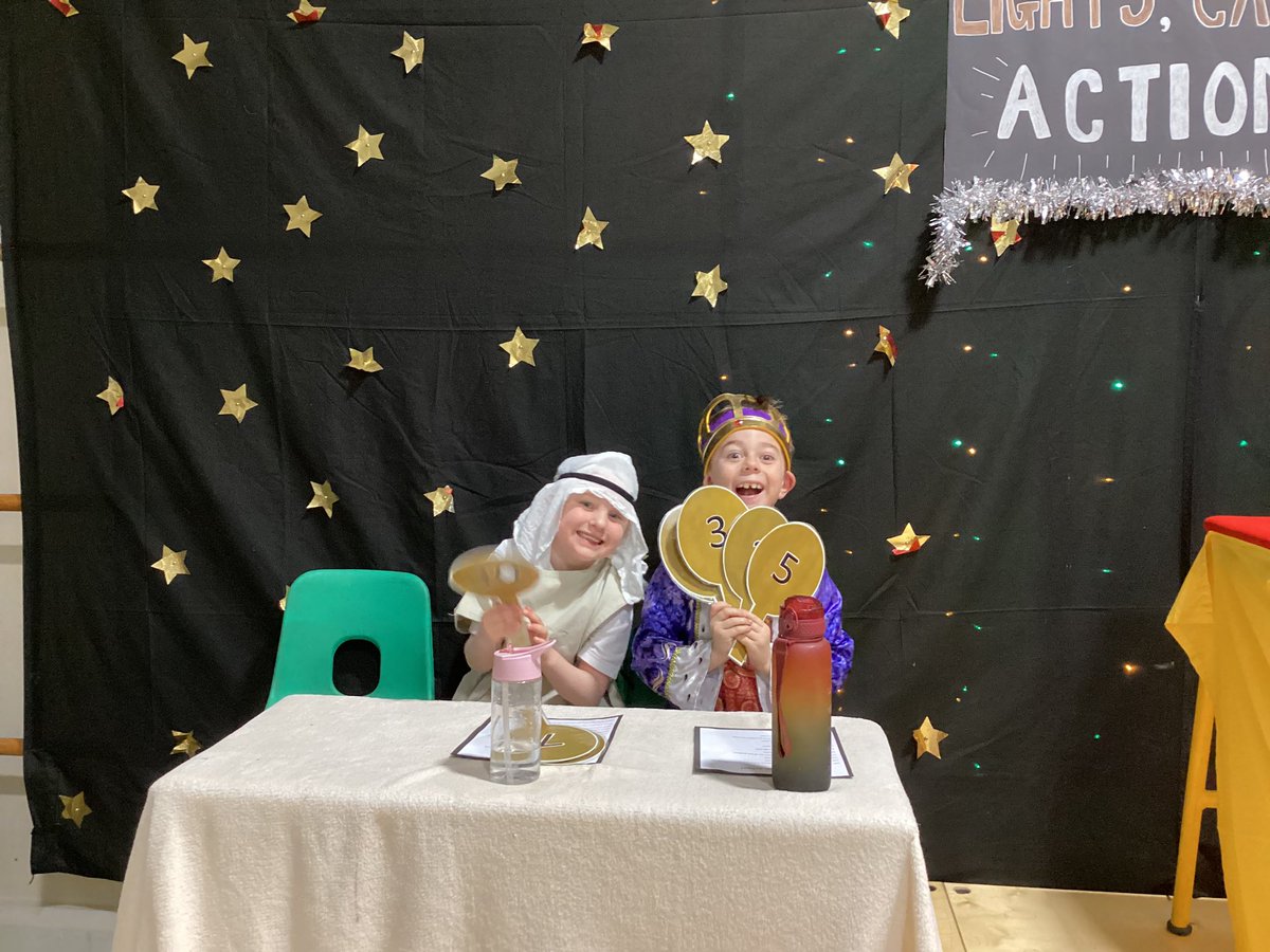 PineClass_RE2's tweet image. Nativity 2023 ✨ Miss Kelly is soo proud of each and every one of you! 🎵 🐪