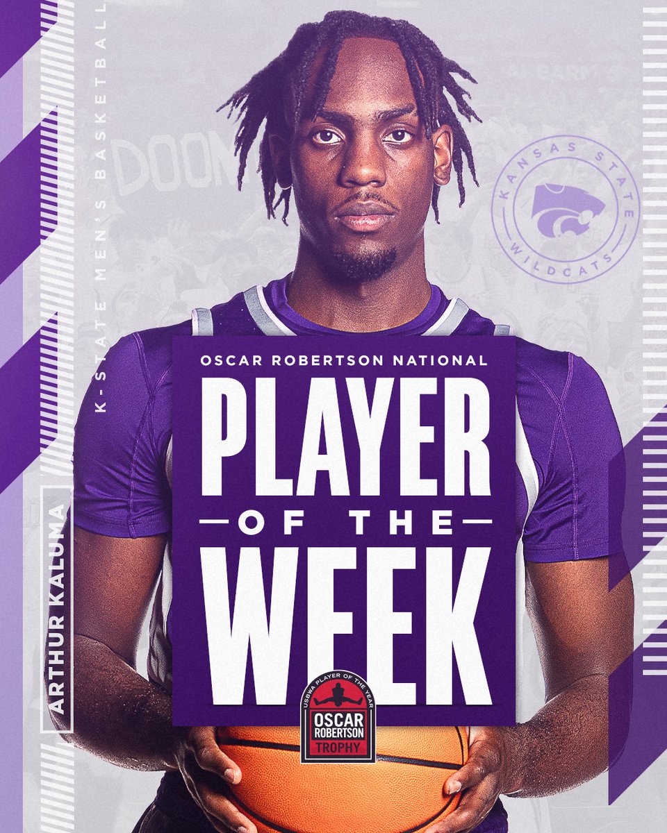 K-State Men's Basketball (@kstatembb) on Twitter photo If the crown fits...
King Art named <a href="/USBWA/">U.S. Basketball Writers Association</a> / <a href="/TheBigOTrophy/">Oscar Robertson Trophy</a> National Player of the Week
π k-st.at/3GGHwzg
#KStateMBB If the crown fits...
King Art named <a href="/USBWA/">U.S. Basketball Writers Association</a> / <a href="/TheBigOTrophy/">Oscar Robertson Trophy</a> National Player of the Week
π k-st.at/3GGHwzg
#KStateMBB