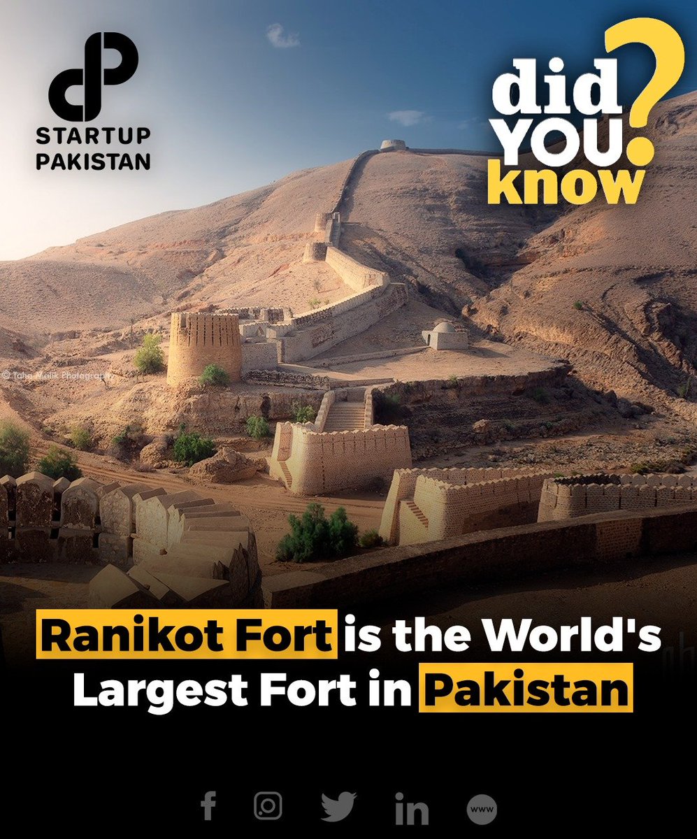 Ranikot Fort, also known as the Great Indus Wall, is a historic fortress near San in the Jamshoro district of Sindh, Pakistan.